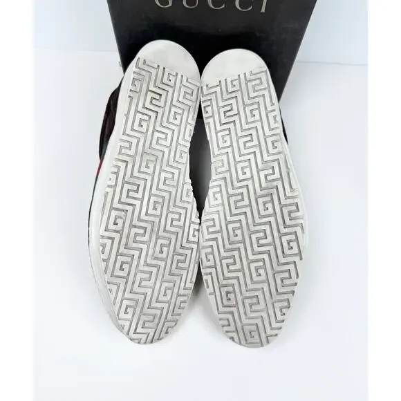 Size 10.5US - Gucci Ace Web Brown Suede Sneakers🤎 - Picture 7 of 11